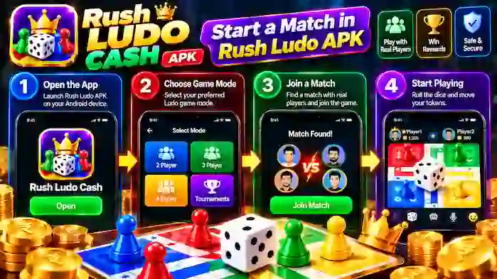 How a Rush Ludo Match Is Won