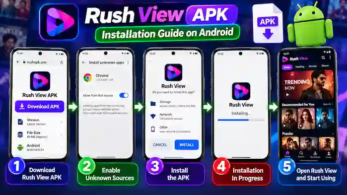How to Install Rush View APK