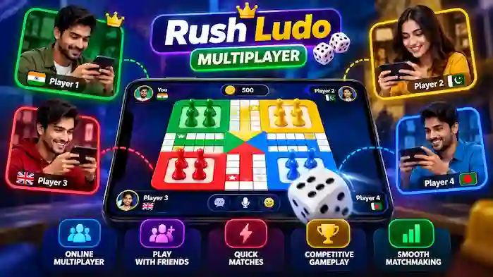 Online Ludo match