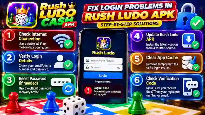 Why Is Rush Ludo APK Login Not Working