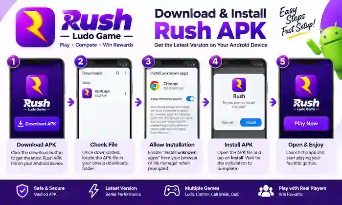 rush apk download installation